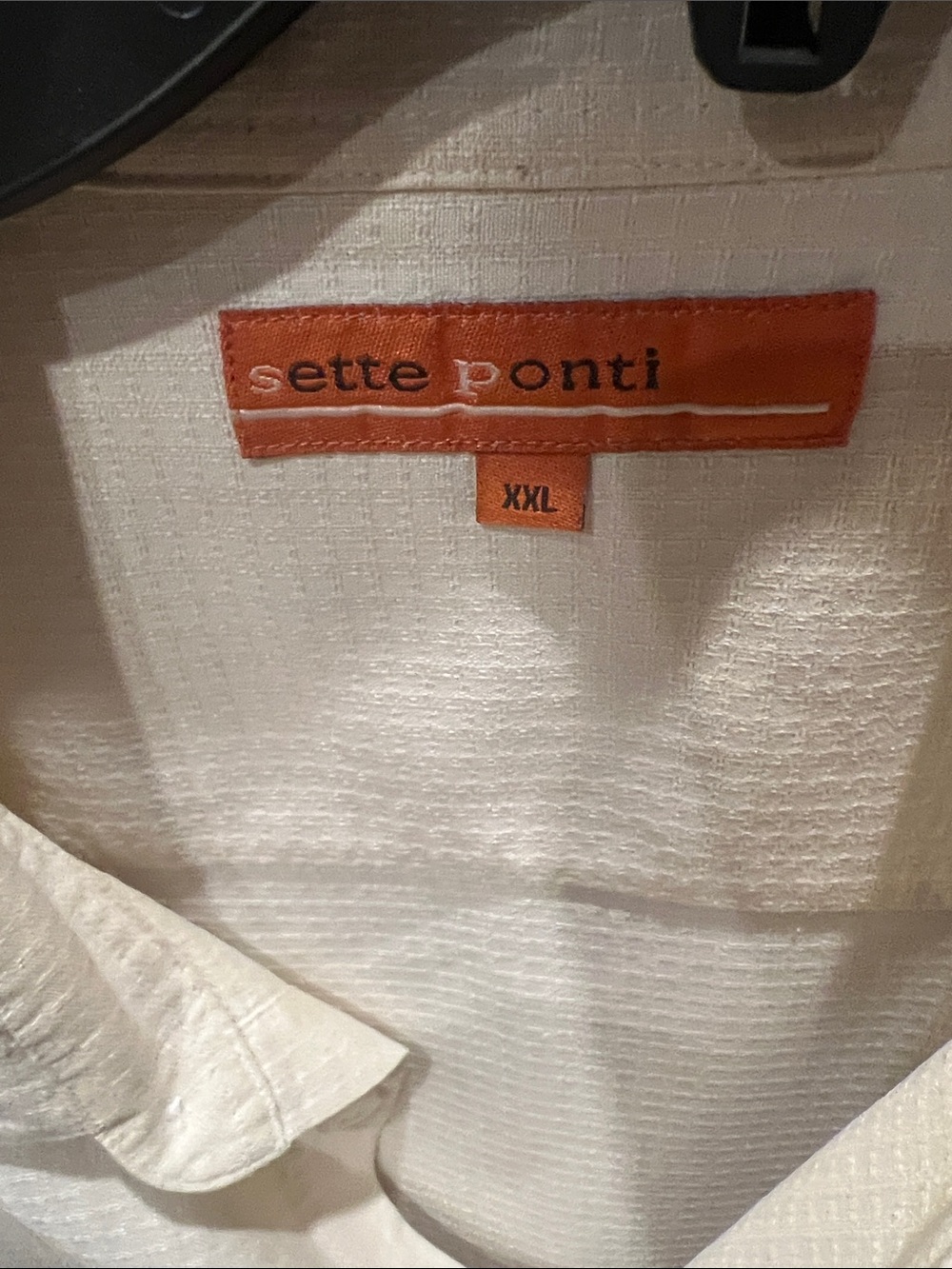 Sette Ponti Men's White Casual Button-Down Shirt